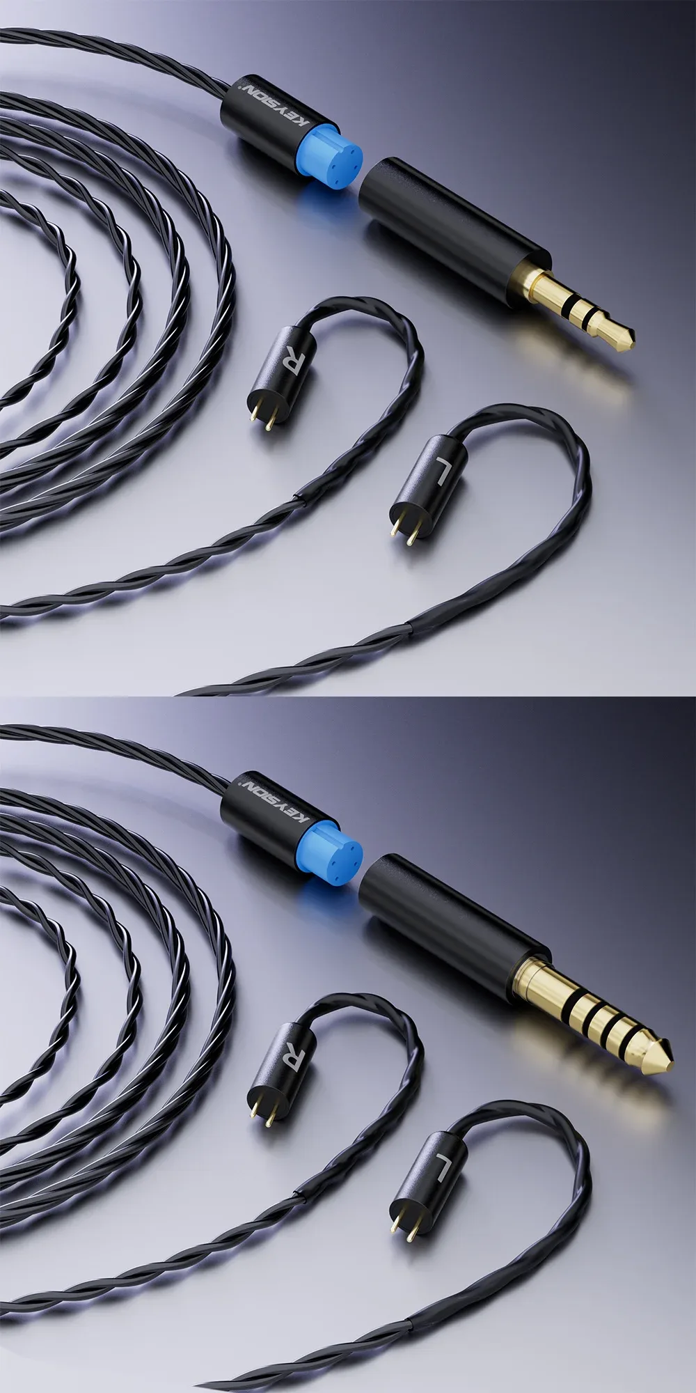 HiFi Silver-Plated OFC Headphone Upgrade Cable 5