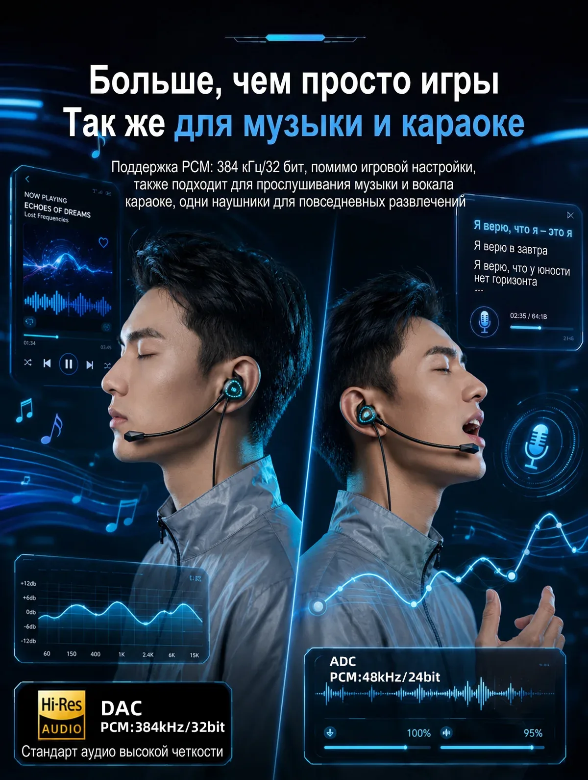 Type C Data Decoding Esports HiFi Gaming Headset (X1) 8