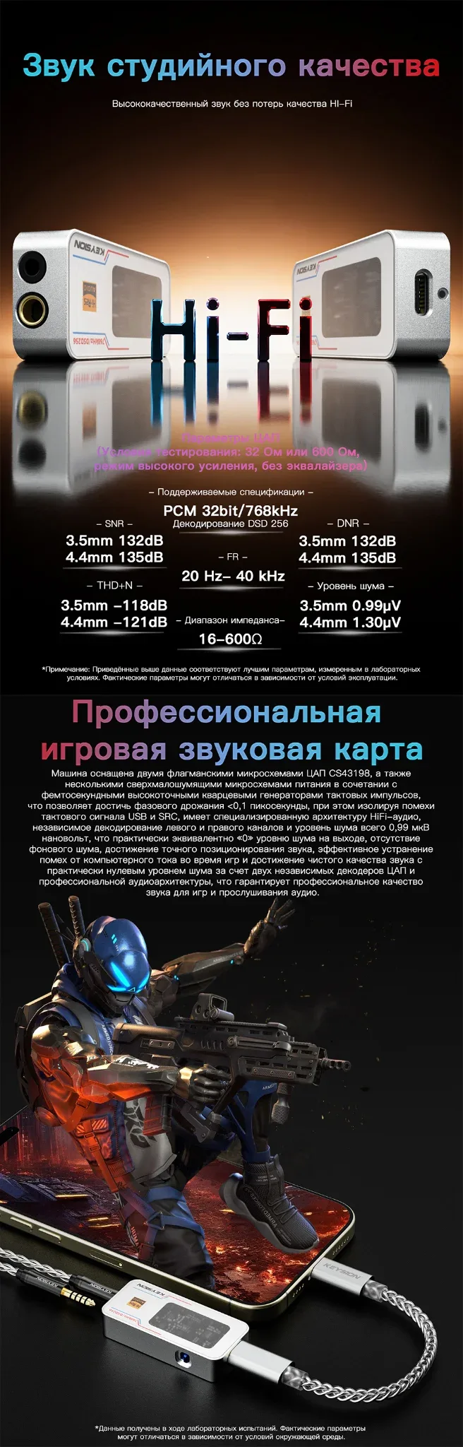 Портативный HiFi-ЦАП класса «монстр» (02 Pro) 4