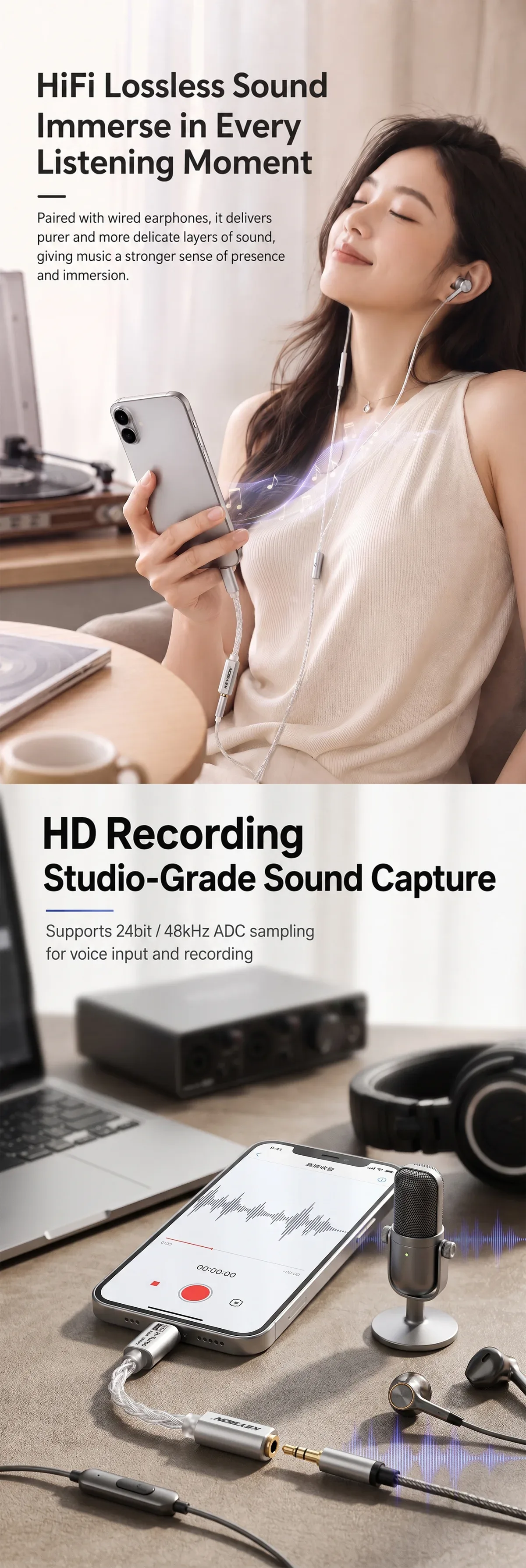 Portable HiFi DAC Headphone Amplifier (S2) 4