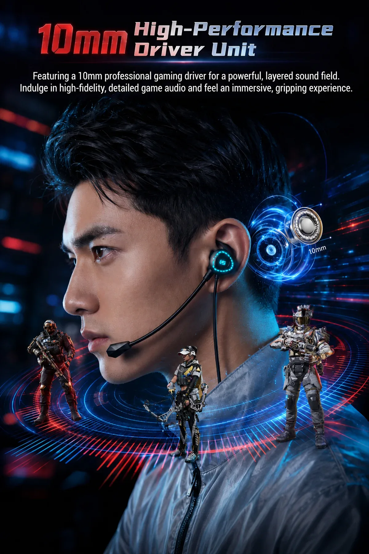 Type C Data Decoding Esports HiFi Gaming Headset (X1) 4