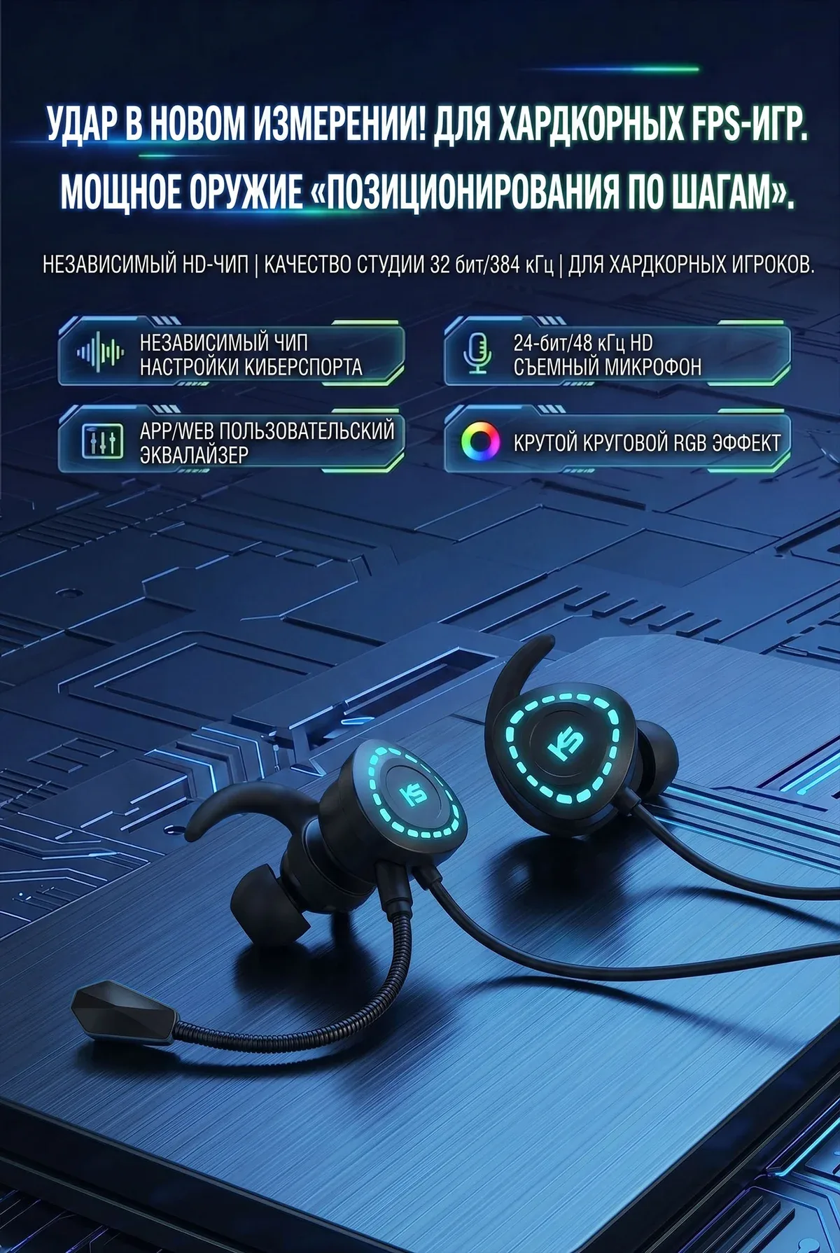 Type C Data Decoding Esports HiFi Gaming Headset (X1) 18