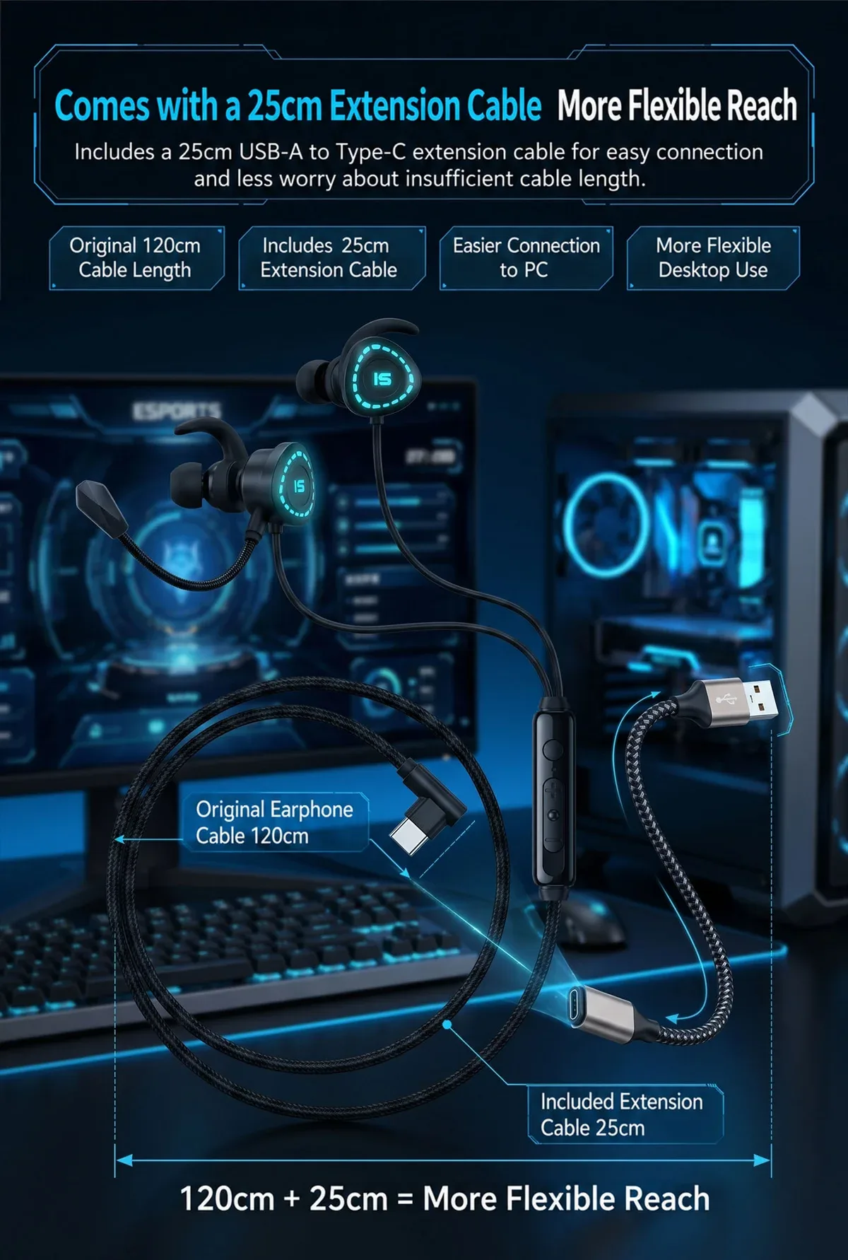 Type C Data Decoding Esports HiFi Gaming Headset (X1) 11