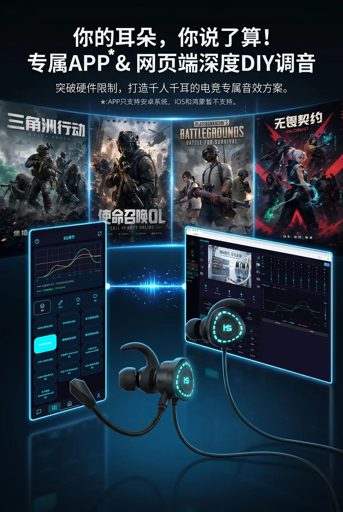Type C数据解码电竞HiFi游戏耳机(X1) 21