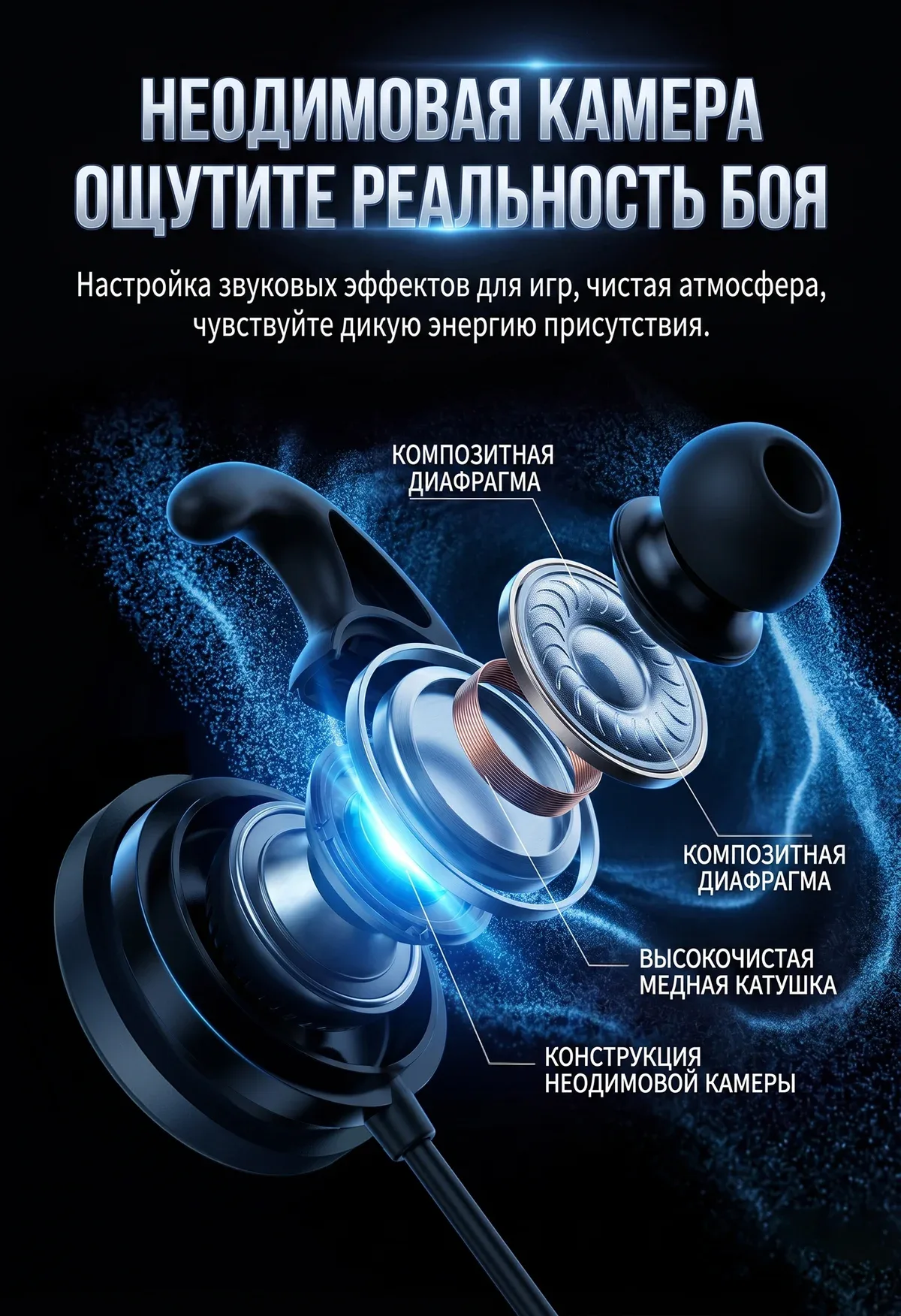 Type C Data Decoding Esports HiFi Gaming Headset (X1) 3