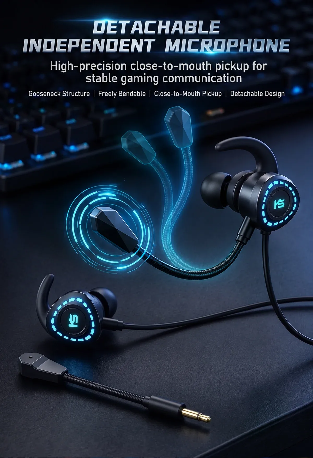 Type C Data Decoding Esports HiFi Gaming Headset (X1) 6