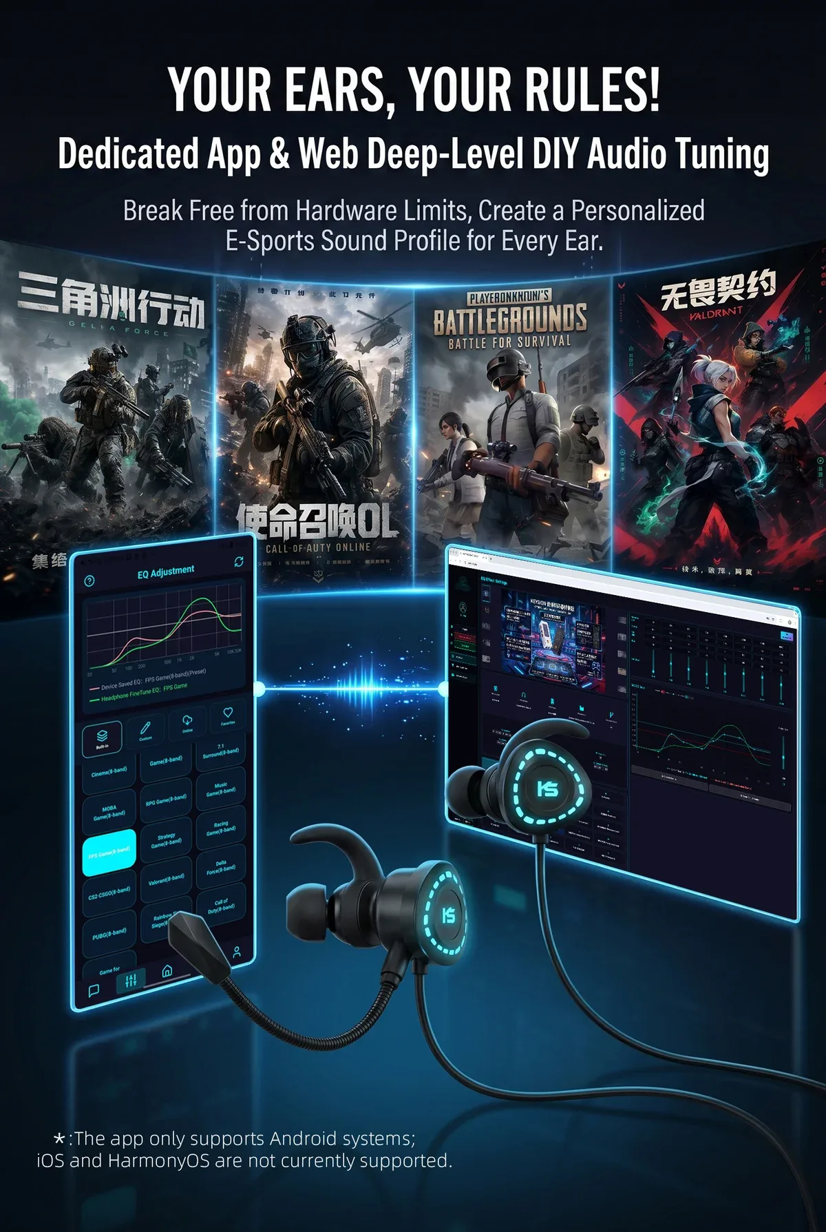 Type C Data Decoding Esports HiFi Gaming Headset (X1) 23