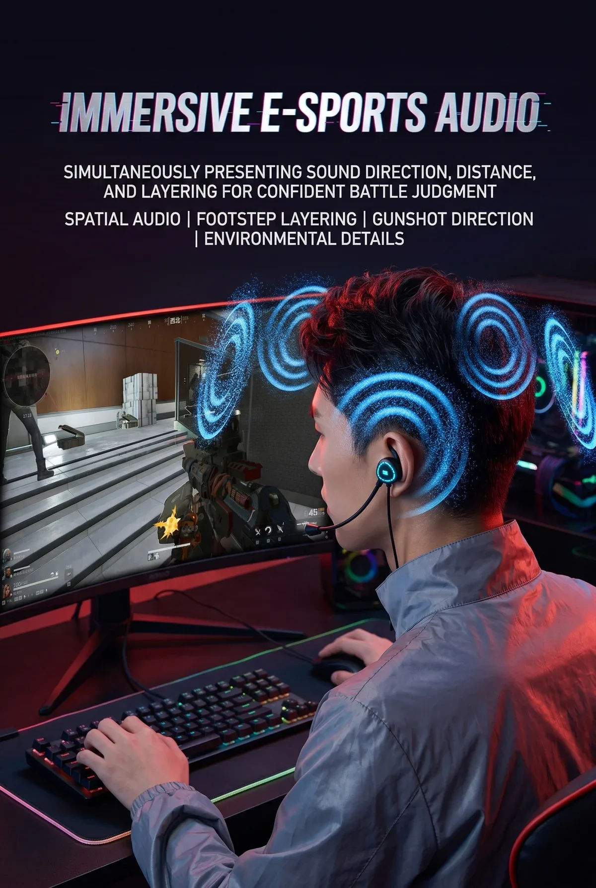 Type C Data Decoding Esports HiFi Gaming Headset (X1) 21