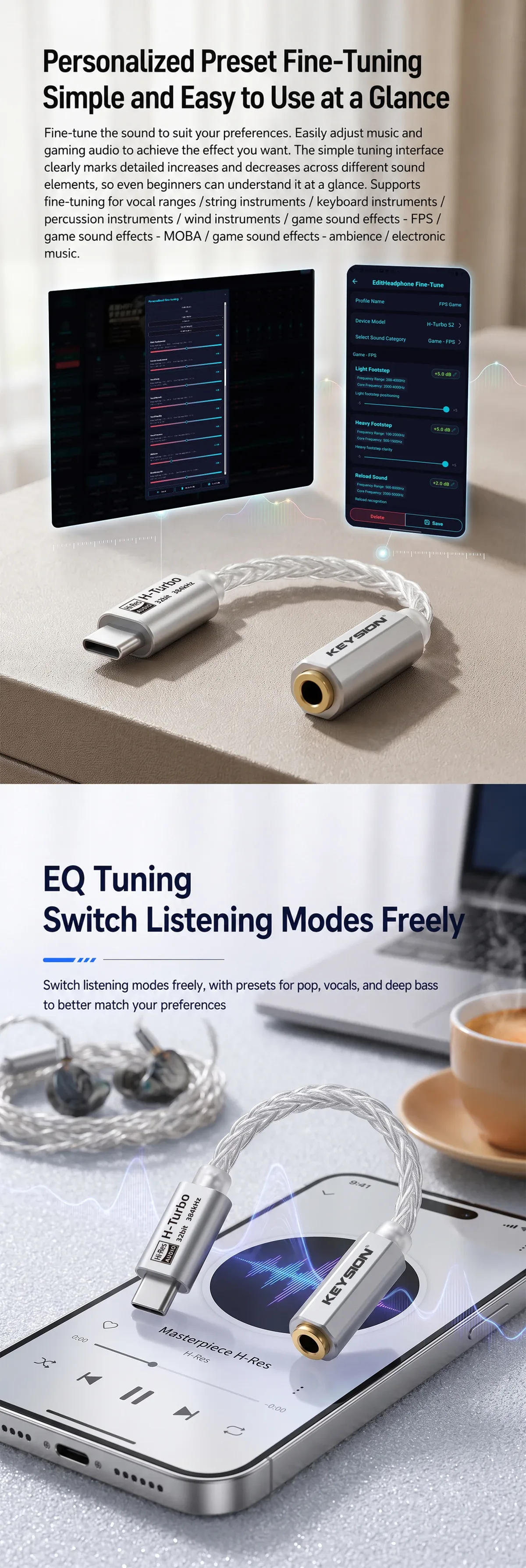 Portable HiFi DAC Headphone Amplifier (S2) 3