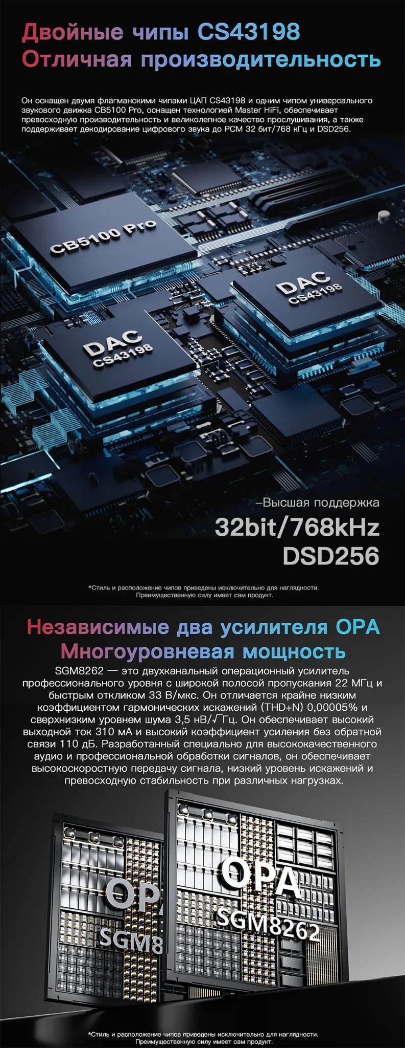Портативный HiFi-ЦАП класса «монстр» (02 Pro) 3