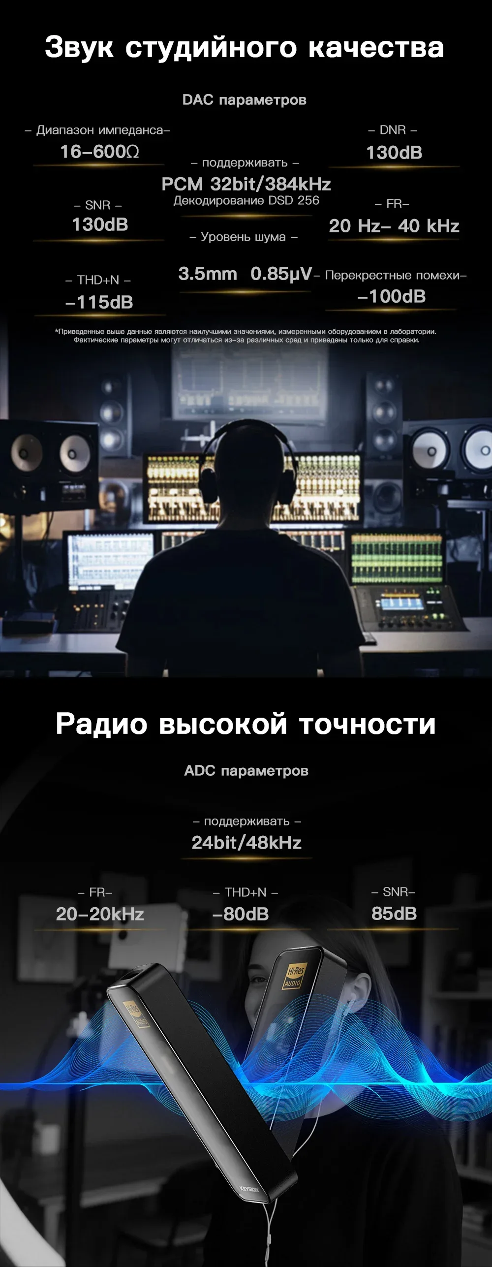 Портативный HiFi-декодер потребительского класса (01) 3