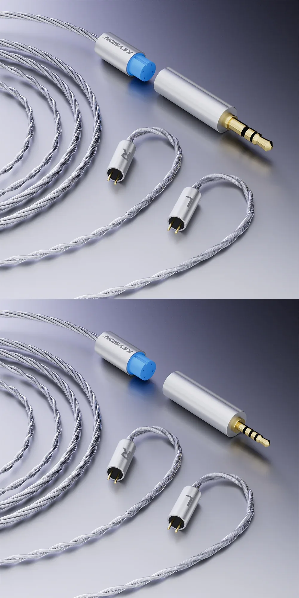 HiFi Silver-Plated OFC Headphone Upgrade Cable 7