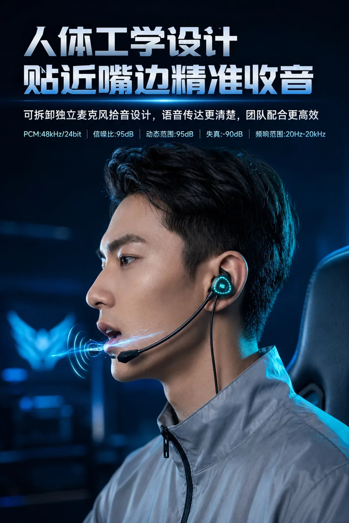 Type C数据解码电竞HiFi游戏耳机(X1) 4