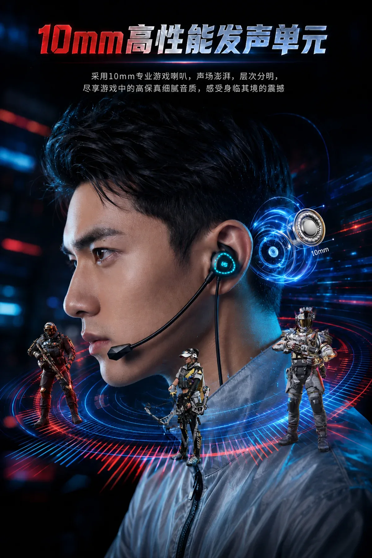 Type C数据解码电竞HiFi游戏耳机(X1) 3