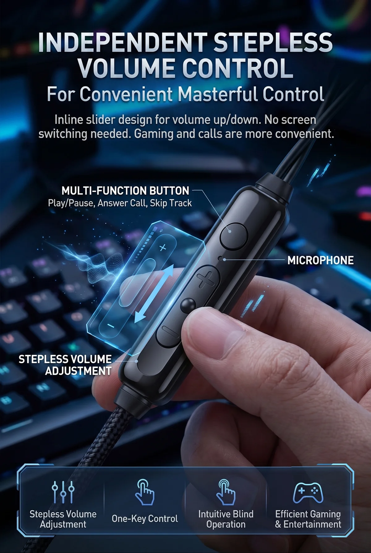 Type C Data Decoding Esports HiFi Gaming Headset (X1) 7