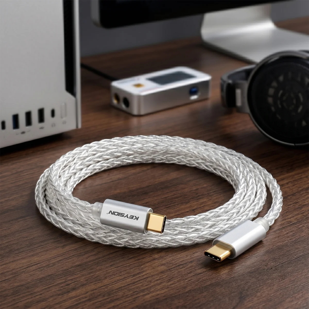HiFi双Type C镀银无氧铜OTG线 7