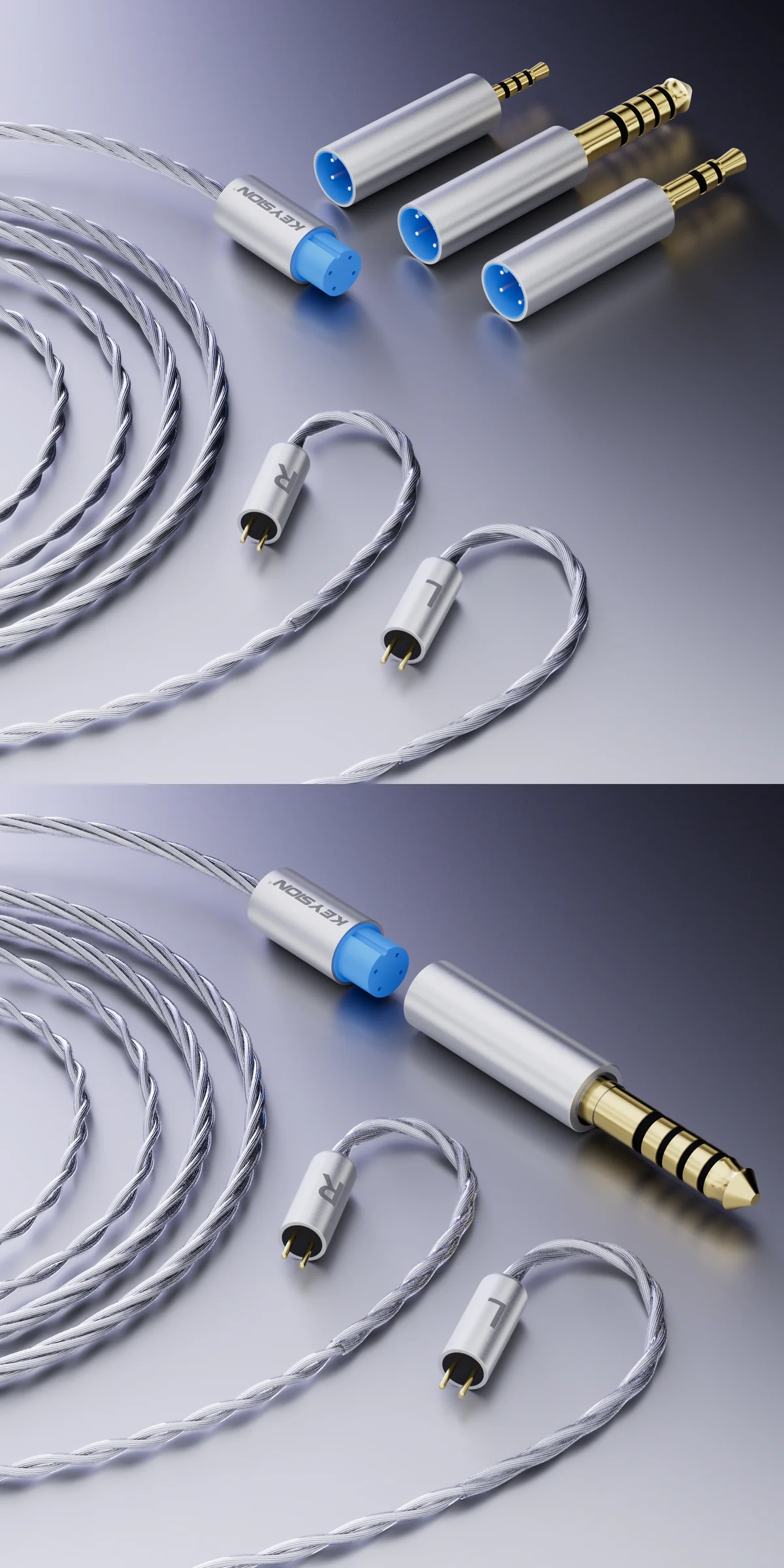 HiFi镀银无氧铜耳机升级线 6